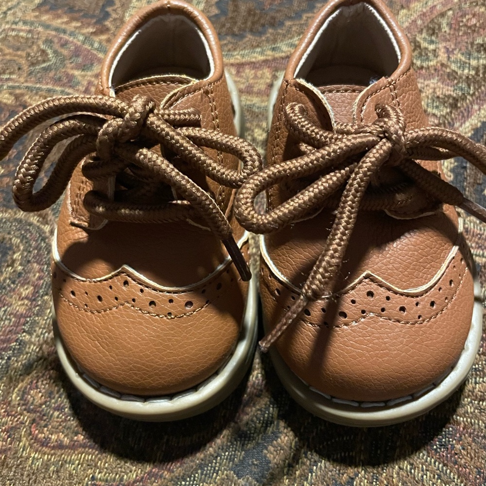 Brown Oxford Baby Dress Shoes